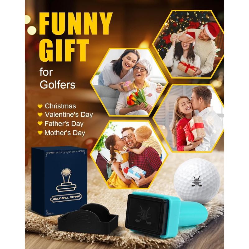 Personalized Golf Ball Marker for Gifts - Durable and Reusable Self-Inking Golf Ball Stamper to Identify Golf Balls, Suitable for Men and Women