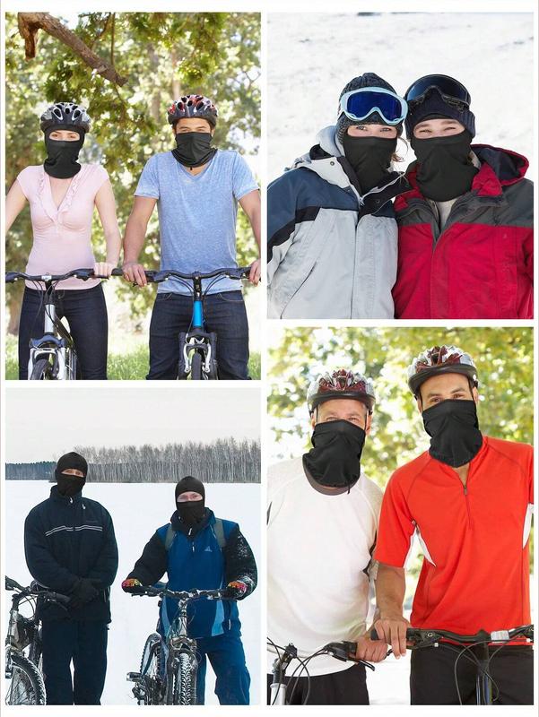 5pcs Outdoor Sunproof Windproof Balaclava Hat With Face Mask & Helmet Liner, Physically Blocks UV Rays And Breathable Head Cover Ski Mask,Suitable For Cycling,Riding Motorcycle And Skiing