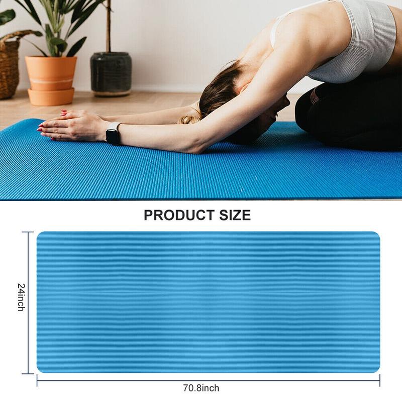 Thick Gym Exercise Mat Yoga Mat Pilates Workout Pad Non Slip Home Class Fitness