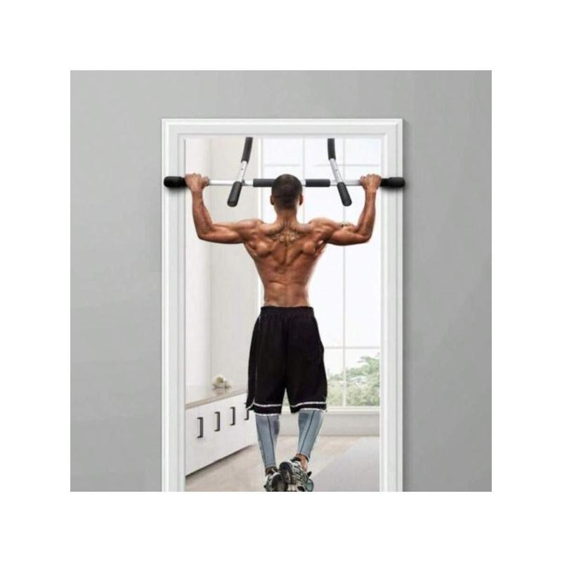 Steel Pull Up Chin Up Bar Adjustable Power Black For Pull Up In Home Gym