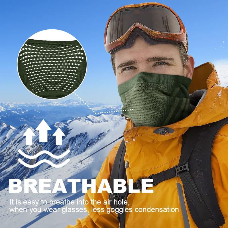 Men Women Winter Neck Warmer Gaiter Windproof Face Cover Scarf Mask Balaclava Bandana for Ski Snowboard Cycling & Outdoor Sports Accessories