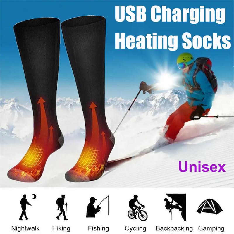 4000mAh Winter Electric Heated Sock Thermal Skiing Outdoor Feet Warmer Men Women comfortable sport