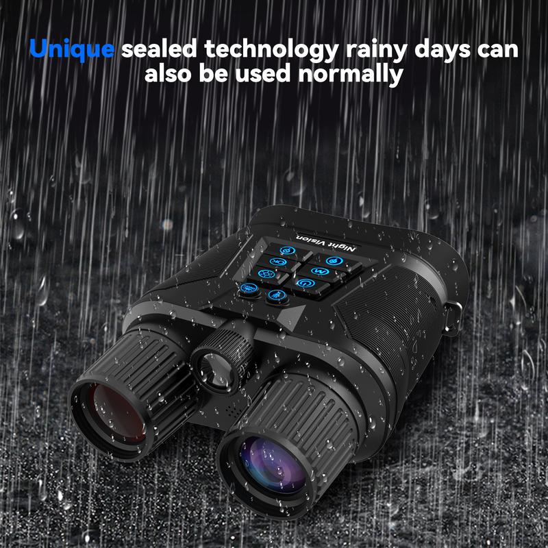 Night vision device, 5x magnification, 8x zoom, tactical light, 32GB card, pioneering backlight button, suitable for hunting, camping, and safety