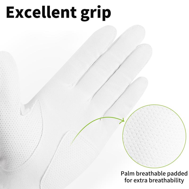 Men's Left Hand Single Golf Gloves, Soft and Comfortable Breathable, Non-slip Wear-resistant Shock Absorption Golfer Men's Gloves, Golf Accessories