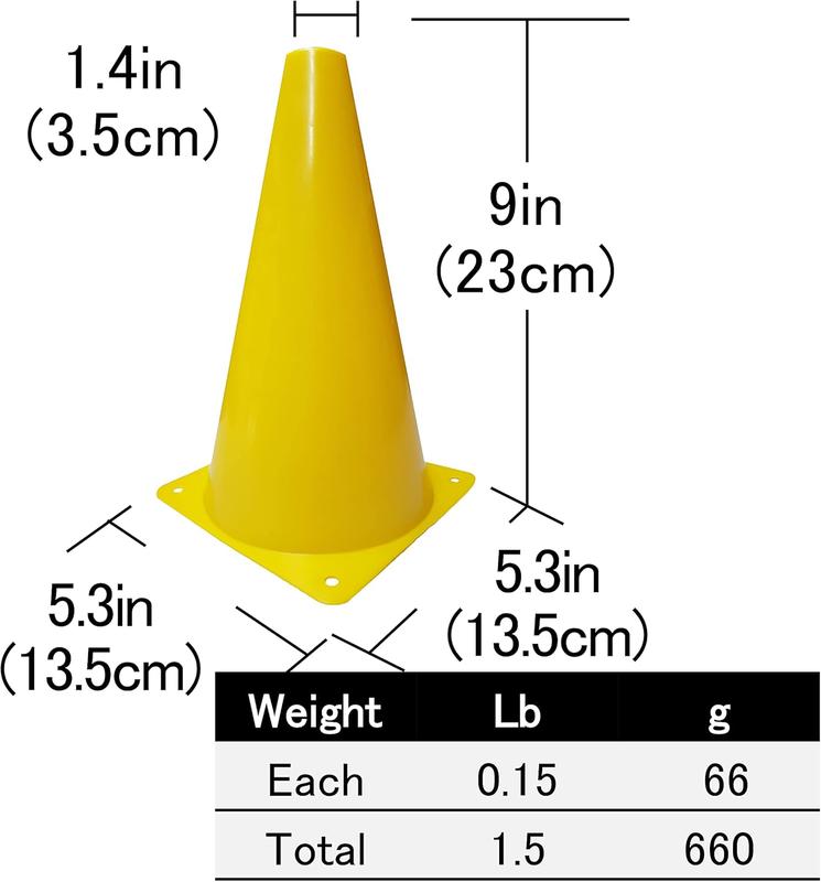 9 inch Plastic Sport  Traffic Cone Traffic Safety Cones Sign Sport Soccer Football  Cone Small 9