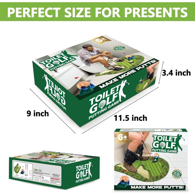 Toilet Golf  Prank Box, 2 count Empty Gag Gift Box, Wrap The Actual Gifts with a  Box, Funny White Elephant Gifts for Golfer, Husband, Dad, Brother and Boyfriend (Pack of 2)