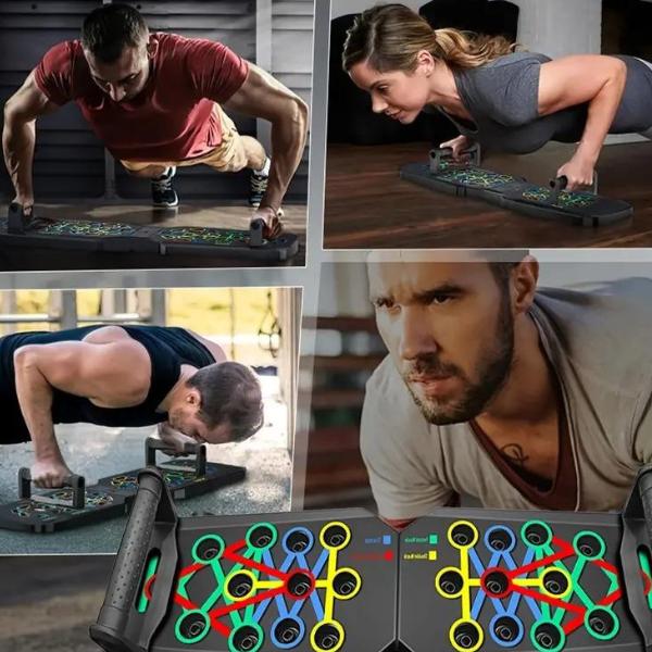 Ultimate Foldable Push-Up Board,  Portable Home Gym for Full-Body Workouts | Strength Training Gear for All Levels