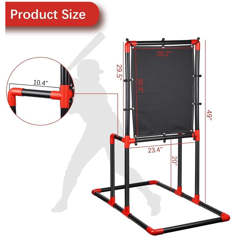 Baseball Strike Zone Target for Plastic Balls Compatible with Blitzball and Wiffle Ball Pitching  Strike Zone Target Set Up and Assemble Easily