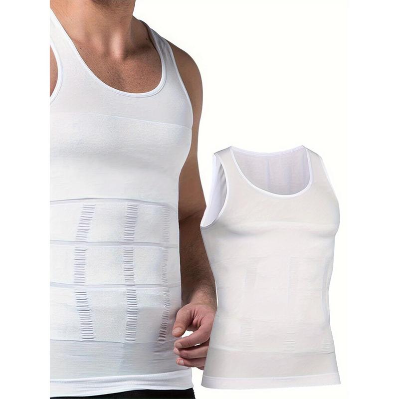 Men's Compression Solid Color Quick-Drying Moisture Wicking Breathable Vest, Sports Gym Bodybuilding Exercise Sleeveless Shirt, Men's Top for Workout, Running Training, Basketball Game, Men's Clothing