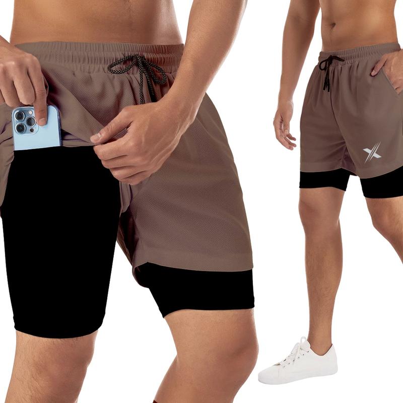 Extreme Fit Men's XTF VAPOR Liner Shorts - Performance Running Shorts with Built-in Support & Pockets