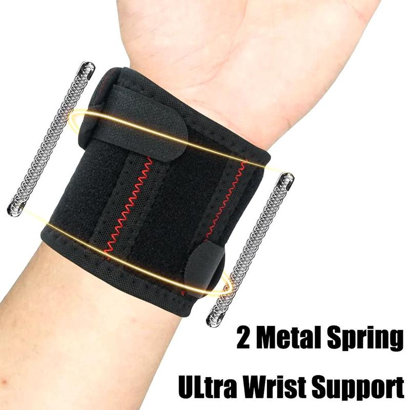 Unisex Colorblock Wrist Wraps, 2 Counts Adjustable Compression Wrist Brace for Carpal Tunnel, Wrist Support, Pain Relief, Lifting Straps Wrist Bands for Fitness, Weightlifting, Gym Workout