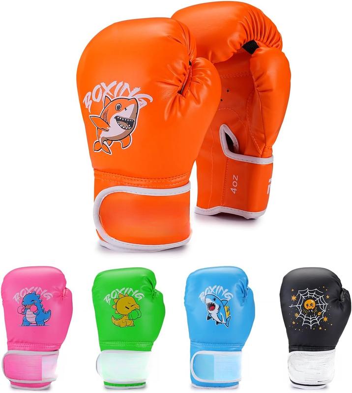 Boxing Gloves, Youth Boxing  Gloves for  3-9 Year Boys and Girls, 4&6OZ Fighting Gloves, Punching Bag Kickboxing Thai Mitts MMA  Sparring Gloves