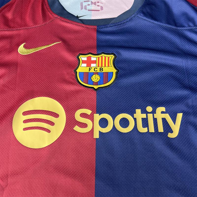 NIKE 24 25 Barcelona Home Red and Blue Short Sleeve Yamal 19 Jersey Lamine Yamal