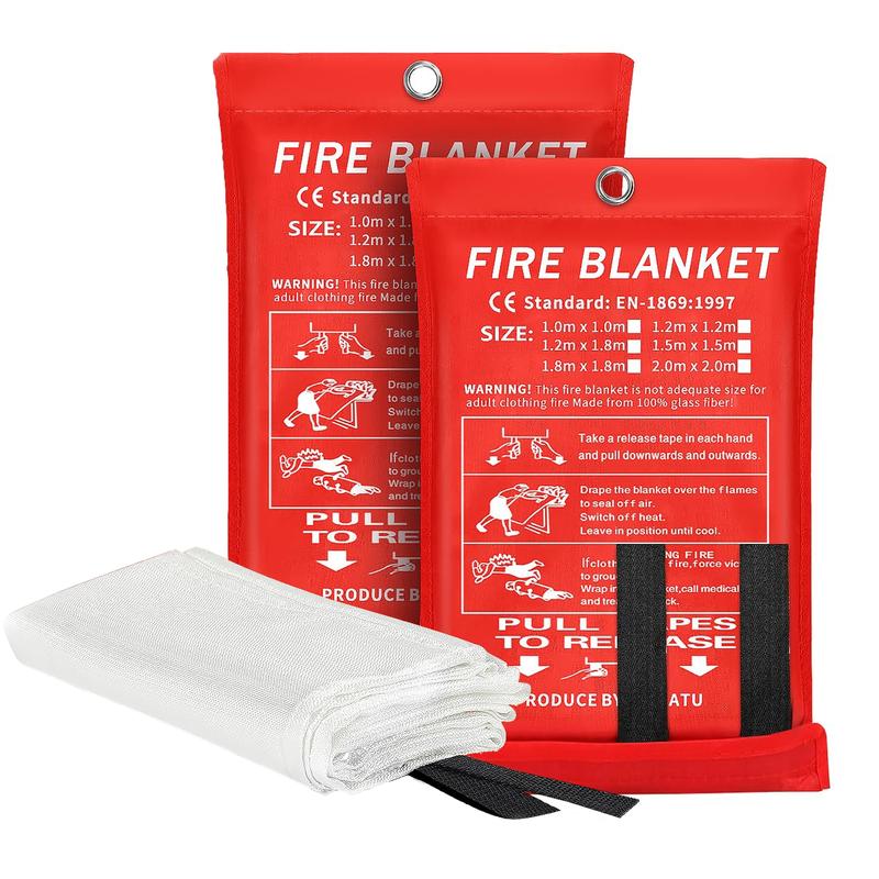 Heat-Resistant Fire Blanket, Quick Fire Safety Solution for Cooking, Electrical, and Camping Fires, Ideal for All-Age Use