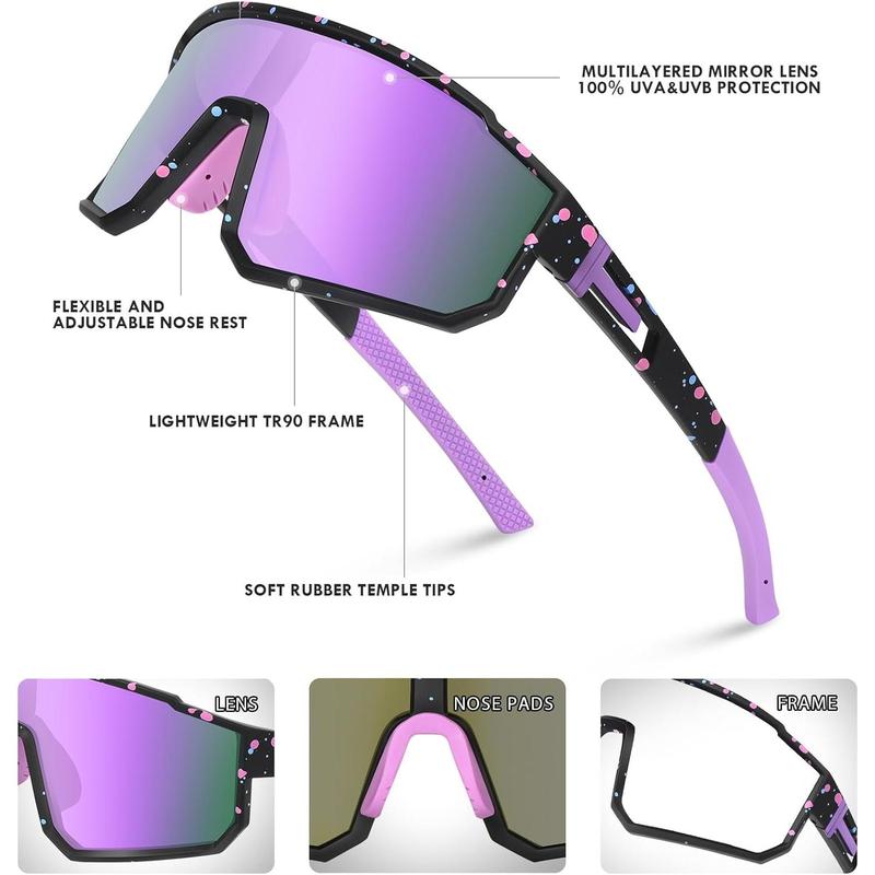 Youth Baseball Sunglasses for Boys Girls  8-14 TR90 Frame   Sunglasses for Softball Cycling Baseball Golf