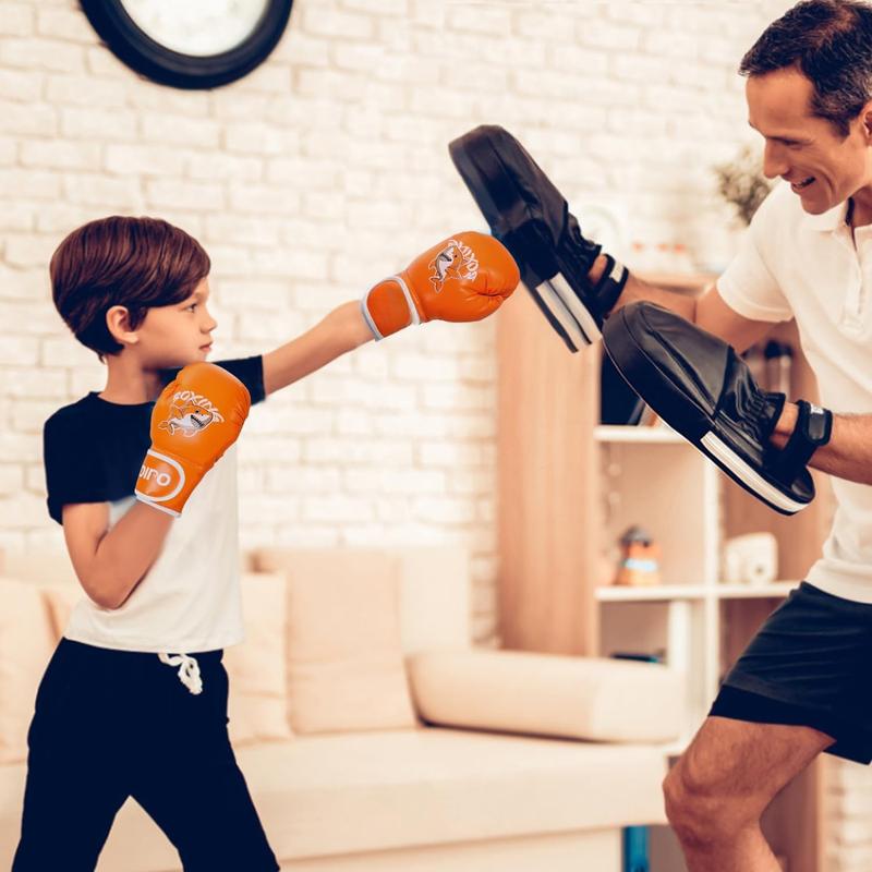 Boxing Gloves, Youth Boxing  Gloves for  3-9 Year Boys and Girls, 4&6OZ Fighting Gloves, Punching Bag Kickboxing Thai Mitts MMA  Sparring Gloves