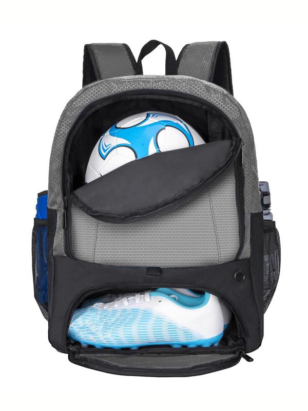 Solid Color Soccer Ball Backpack, Large Sports Equipment Bag, Football  Backpacks  with Shoe Compartment for Youth Suitable for Basketball Volleyball