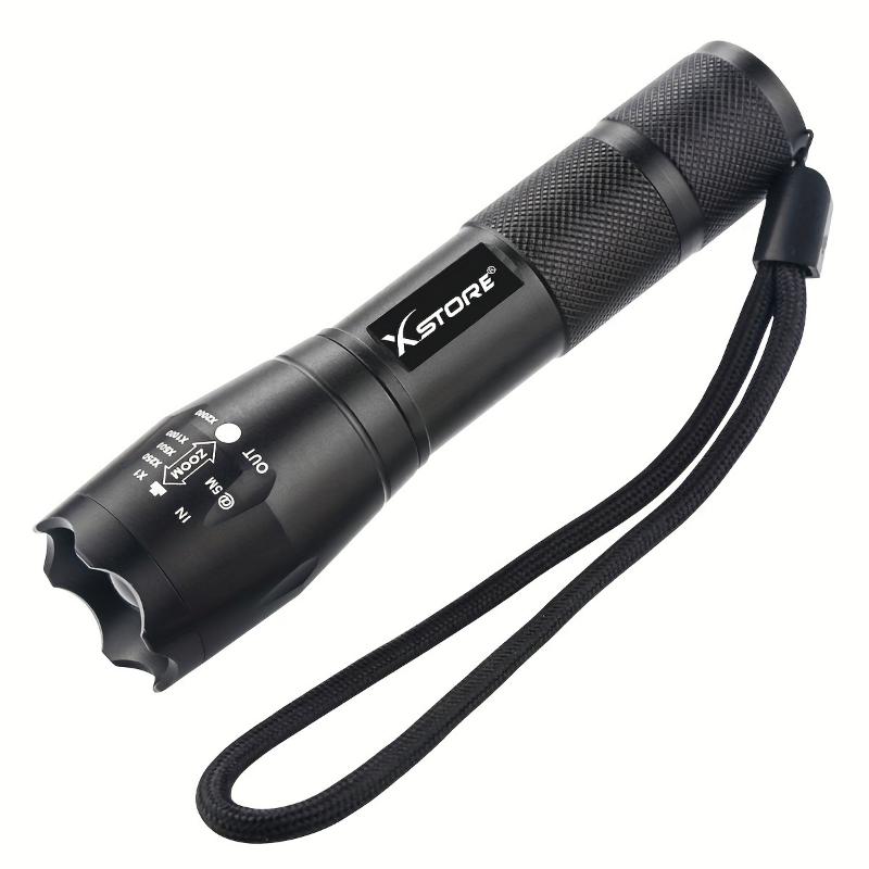 10pcs X.store 1000Lumens LED Flashlight, Super Bright 5Modes Mini Portable Torch For Camping Outdoor Emergency (Not Include Battery)