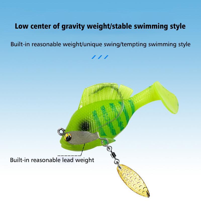 Artificial Fishing Lure, 6 Counts set Long Casting Sequin Fishing Bait with Hook, Fake Fishing Bait, Outdoor Fishing Accessories