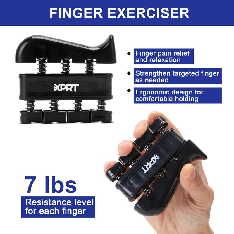 XPRT Hand Grip Strengthener - Adjustable Exercises for Forearm & Finger, back to school