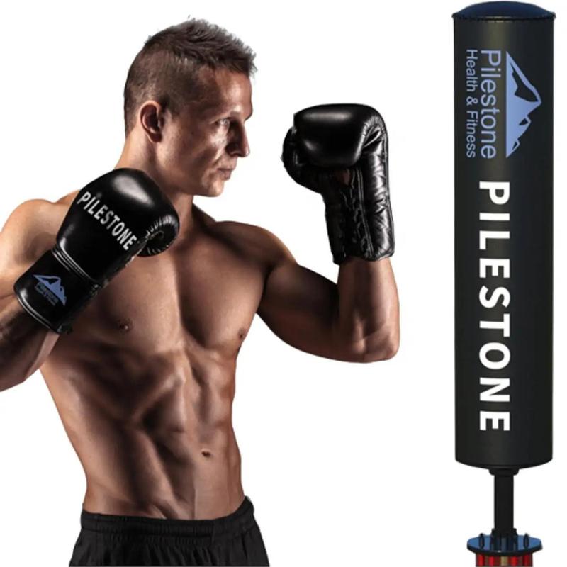 Freestanding Punching Bag 70''-205lbs with Boxing Gloves - Heavy Boxing Bag for Adults and Kids - Stable Suction Cup Base Stand Kickboxing Set for Men and Women