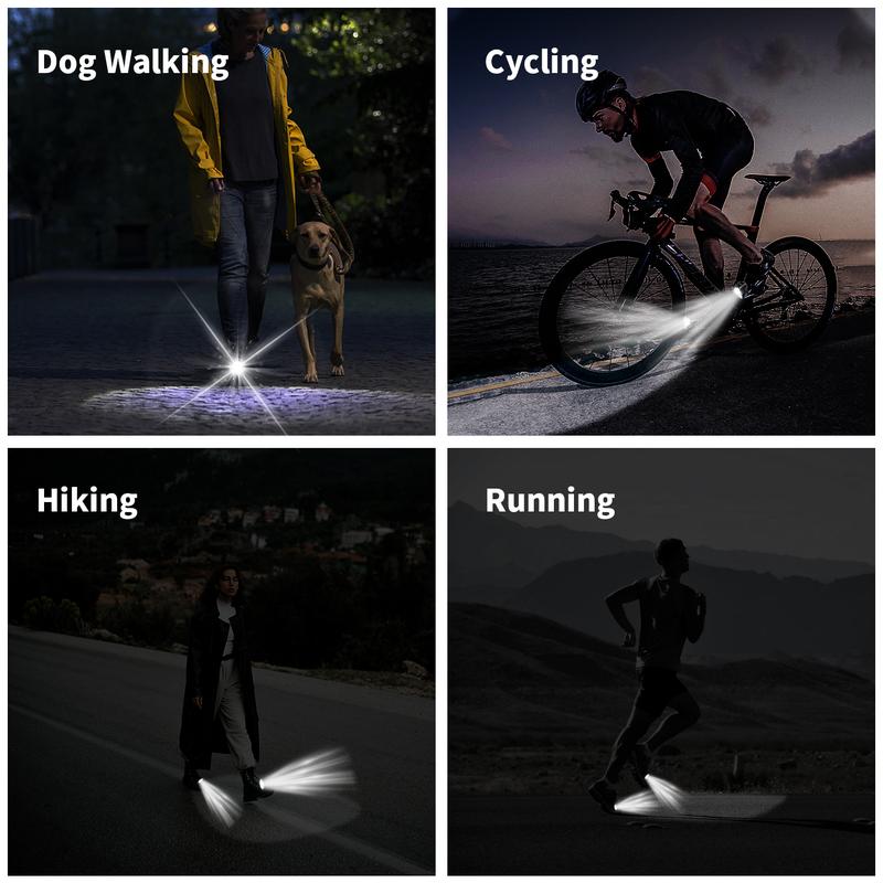 2Pcs LED Shoes Camping Light - Lights for Camping, Night Walk - 3 Light Modes - Headlight for Shoes