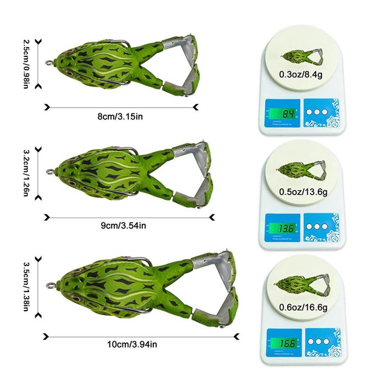 Fishing Lure, Realistic Frog 360 Rotating Fipper, Bionic Soft Fishing Bait With Hook, Fishing Accessories For Outdoor, Flyfishing, Solocamping, picnicaesthetic