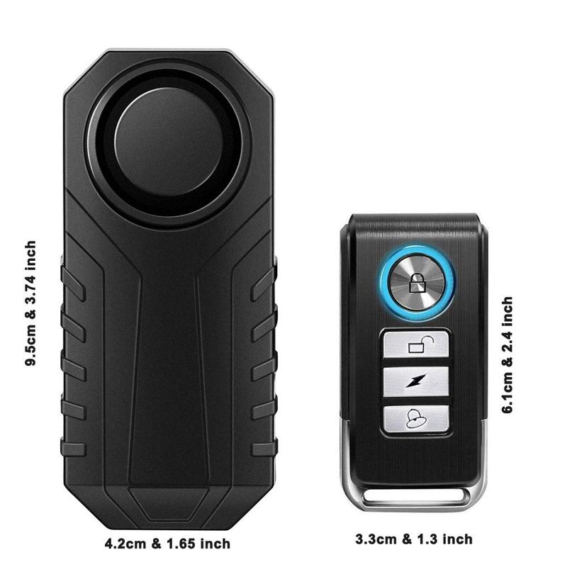 Wireless Bicycle Motorcycle Alarm Remote Control, Waterproof Electric Scooter Bike Security Protect Anti theft Alarms, Motorcycle Accessories