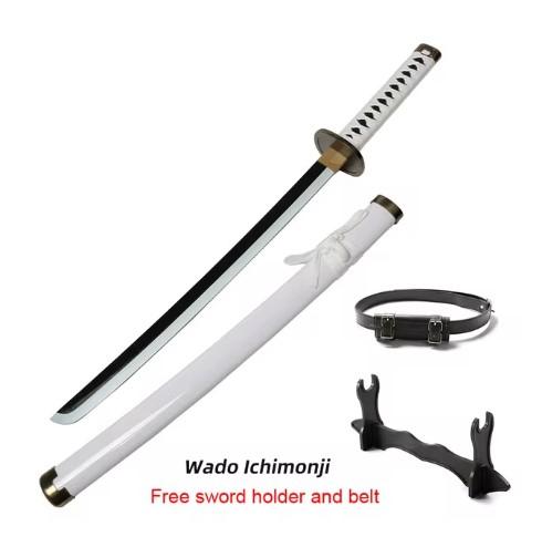 80cm 31.5＂Anime Roronoa Zoro Katana Sword Wooden Enma Purple