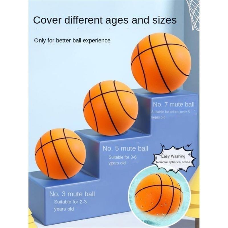 Silent Basketball Dribbling Indoor, Lightweight Basketball No Noise, Soft Quiet Indoor Basketball,Foam Training Basketball Suitable for Various Indoor Activities