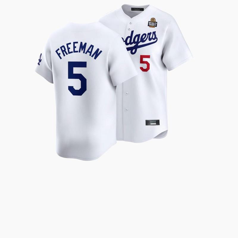 #5 Freddie Freeman - Loss Angeless Dodgerss World Series Home Limited Jersey, Dodgerss fan gear, MLBB merchandise,  gift for him