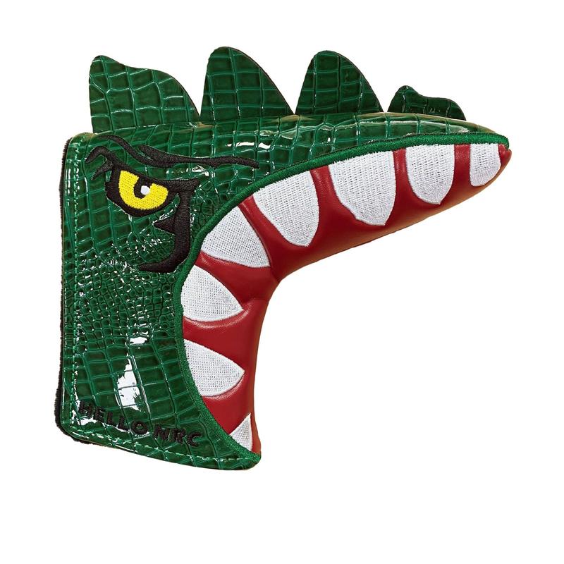 Tyrannosaurus Rex Pattern Golf Putter Head Cover, Pu Crocodile Pattern Material Golf Putter Protective Cover, Golf Accessories