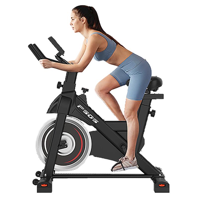 ZHI SHANG01 Stationary Exercise Bike, Indoor Cycling Bike with Digital Display and Comfortable Seat Cushion, Silent Belt Deive, Spinning Bikes with Resistancr for Home Gym Cardio Fitness Training bmxbike