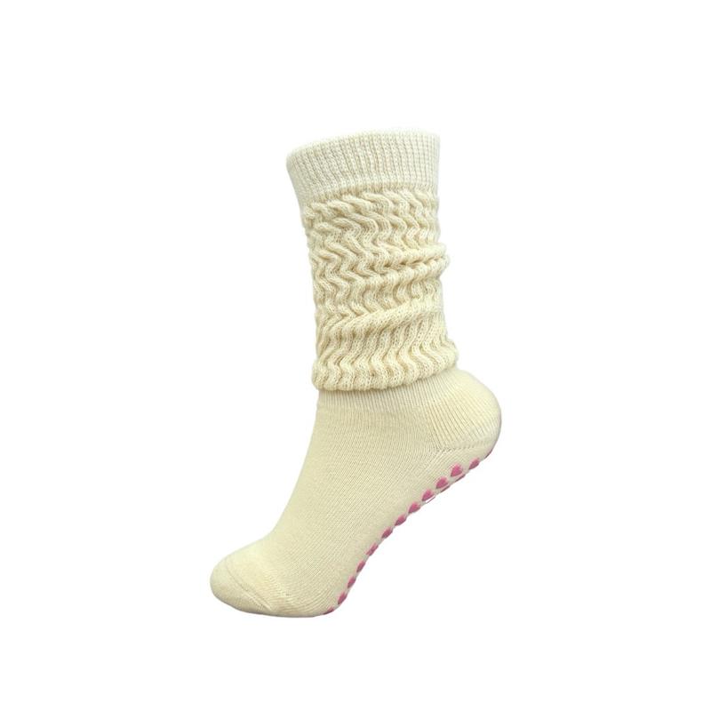 Slouchy Scrunchy Socks with Grips for Pilates, Yoga, and Barre - Women's