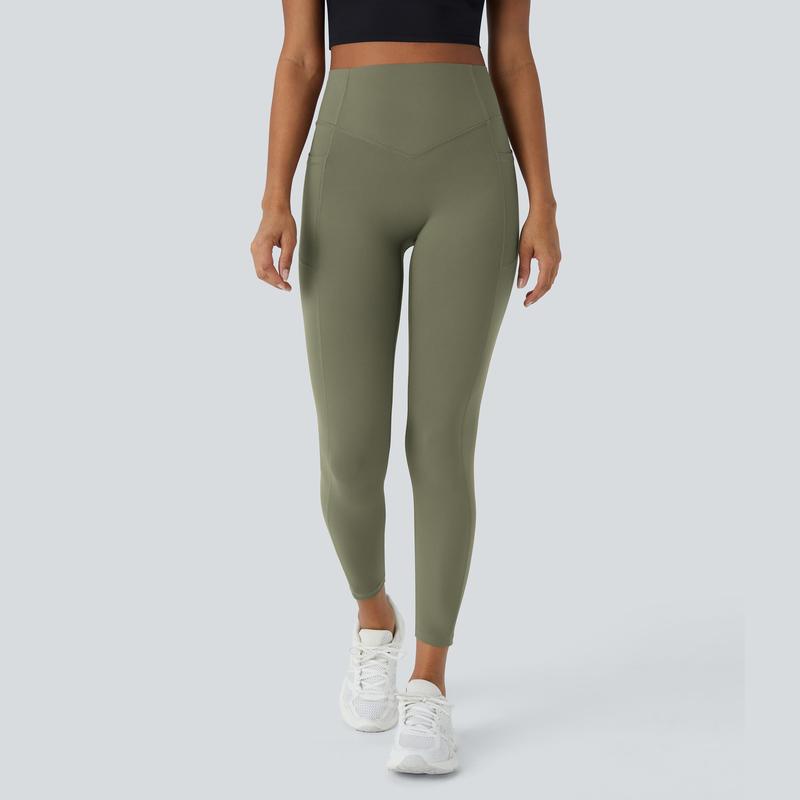 Halara SoCinched High Waisted Butt Lifting Tummy Control Side Pocket Shaping Training UltraSculpt Leggings