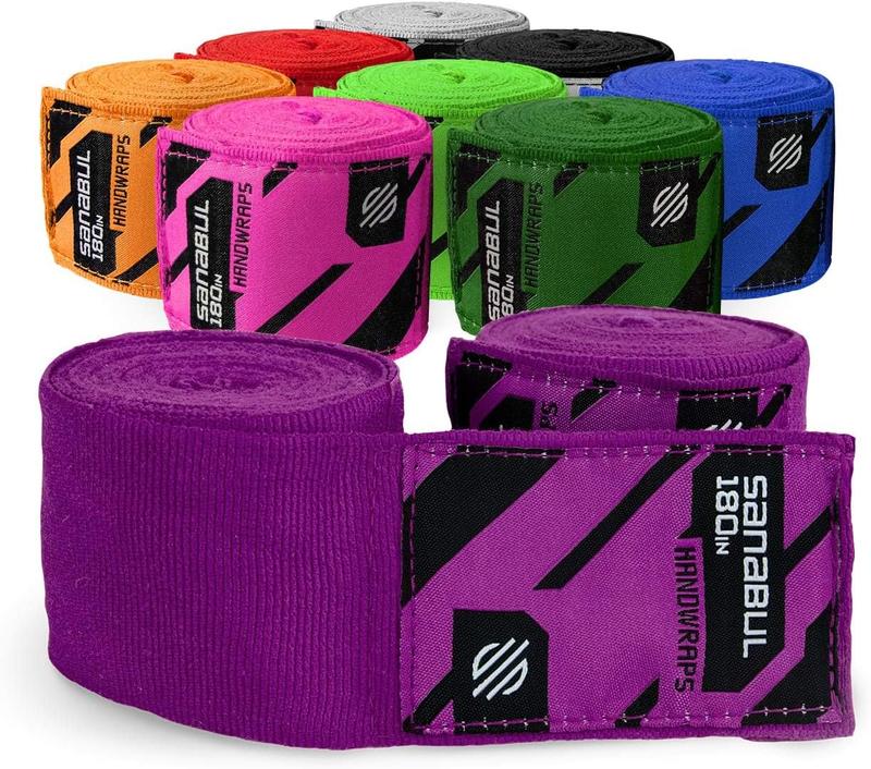 Sanabul Elastic 180 inch Boxing Handwraps for Gloves, Muay Thai, MMA