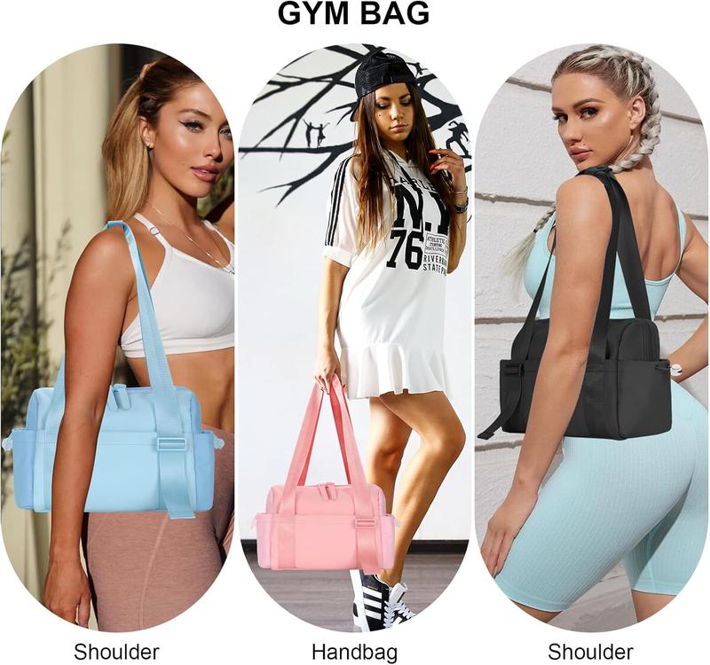 Small Gym Bag for Women，Mini Gym Tote Bag is Waterproof Inside and Out，Travel Duffle Bag Sports Bag Fashionable and Cute for Travel Weekend