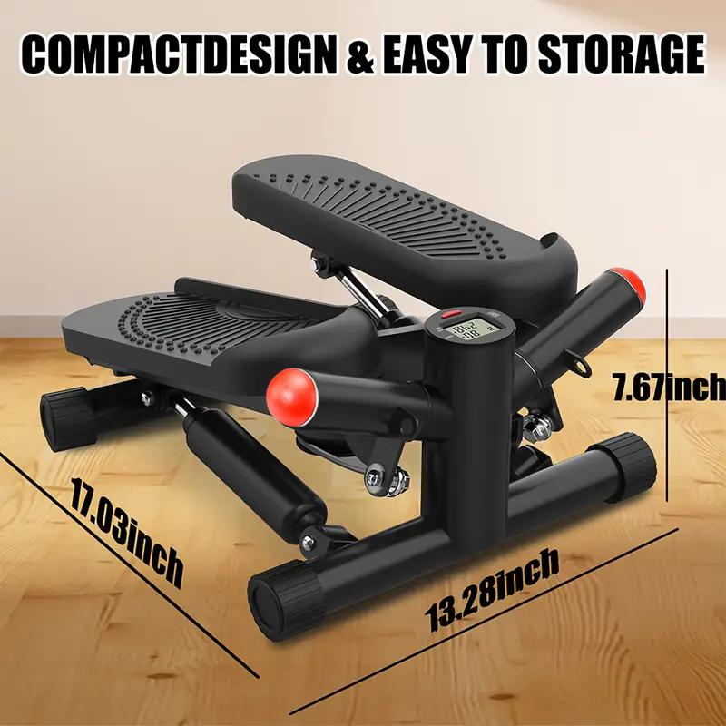 Mini Stepper for Exercise with band, Mini Stepper with 300lb loading capacity, 2024 New Stepping Machine, Updated Mini Stepper