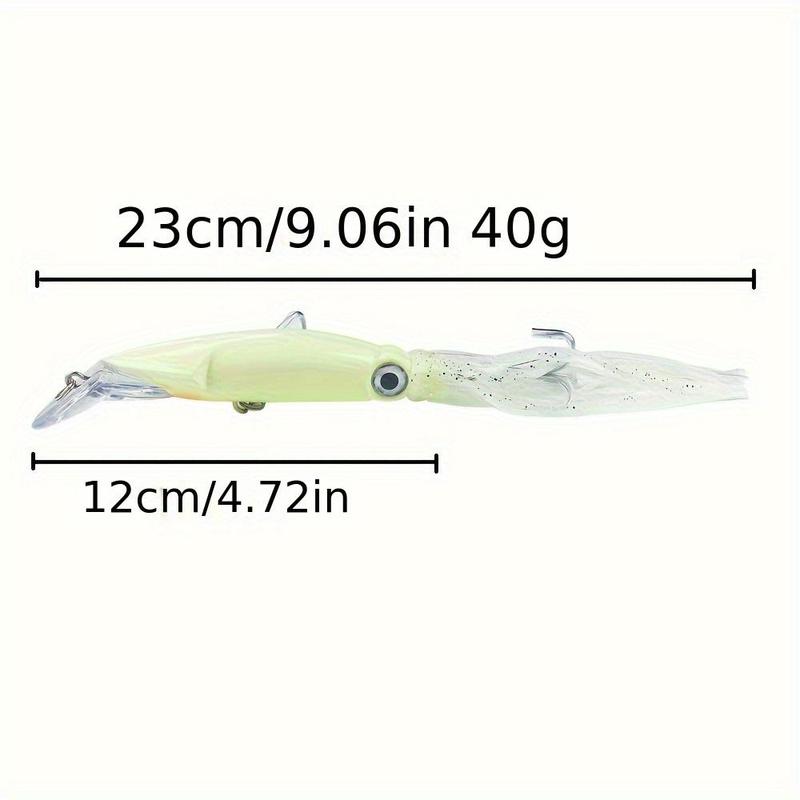 Oyster Shaped Luminous Fishing Lure with Hook (5 Counts), Glow in The Dark Artificial Fishing Bait, Fishing Accessories for Outdoor Fishing