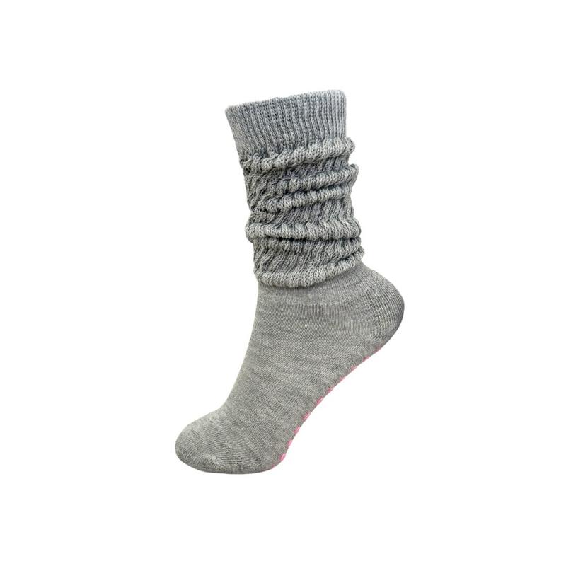 Slouchy Scrunchy Socks with Grips for Pilates, Yoga, and Barre - Women's