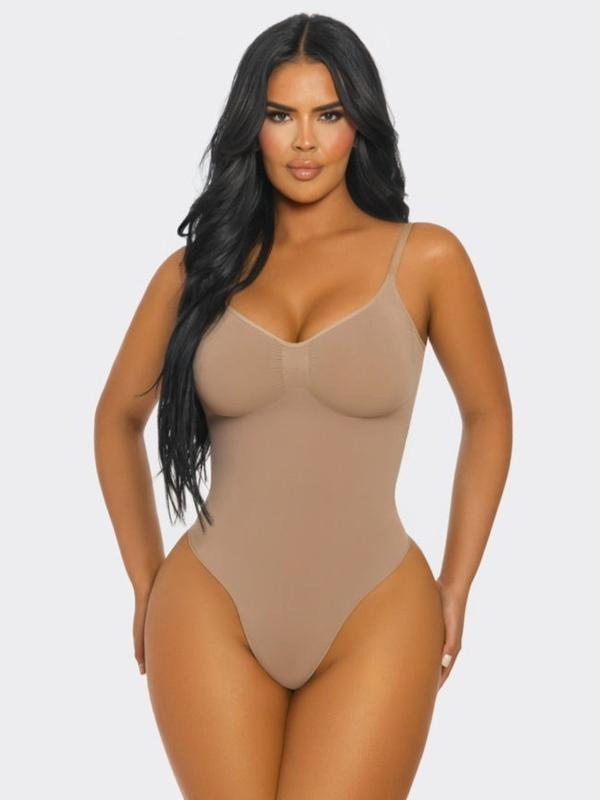 Slim Bikini Bodysuit-Black, Nude & Skin Color