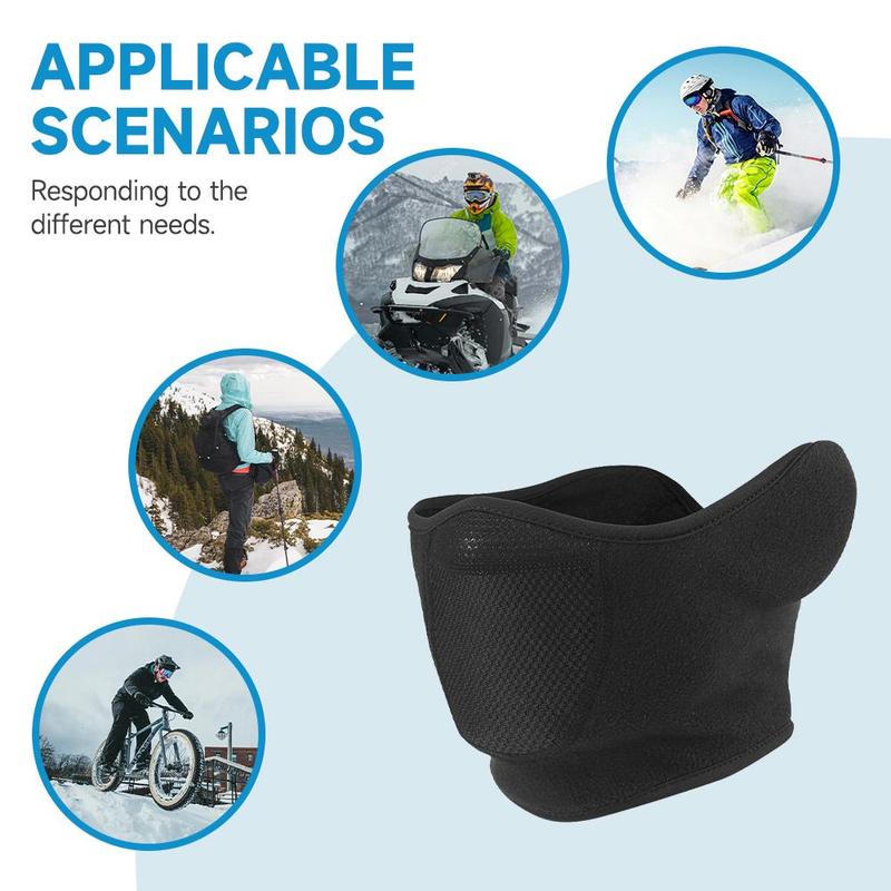 Winter Thickened Warm Face Mask, Windproof Dustproof Motorcycle Face Cover, Motorcycle Face Mask for Men, Motorcycle Accessories