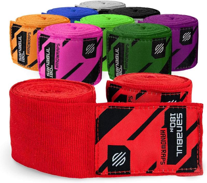 Sanabul Elastic 180 inch Boxing Handwraps for Gloves, Muay Thai, MMA