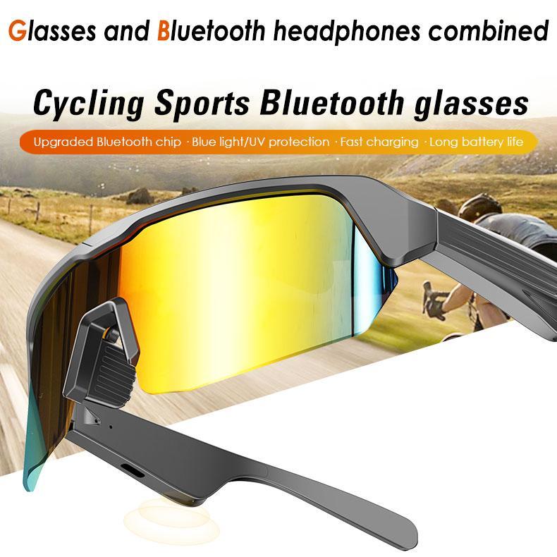 Jueyue Sport Bluetooth Smart Audio Sunglasses, UV400 Protection & Polarized Glasses - Sports & Cycling, Open Ear, Clear Call