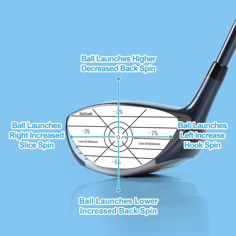 Golf Impact Tape Labels Self-Teaching Sweet Spot and Consistency Analysis  Improve Golf Swing Accuracy and Distance Choose Between 150 Pc and 300 Pc