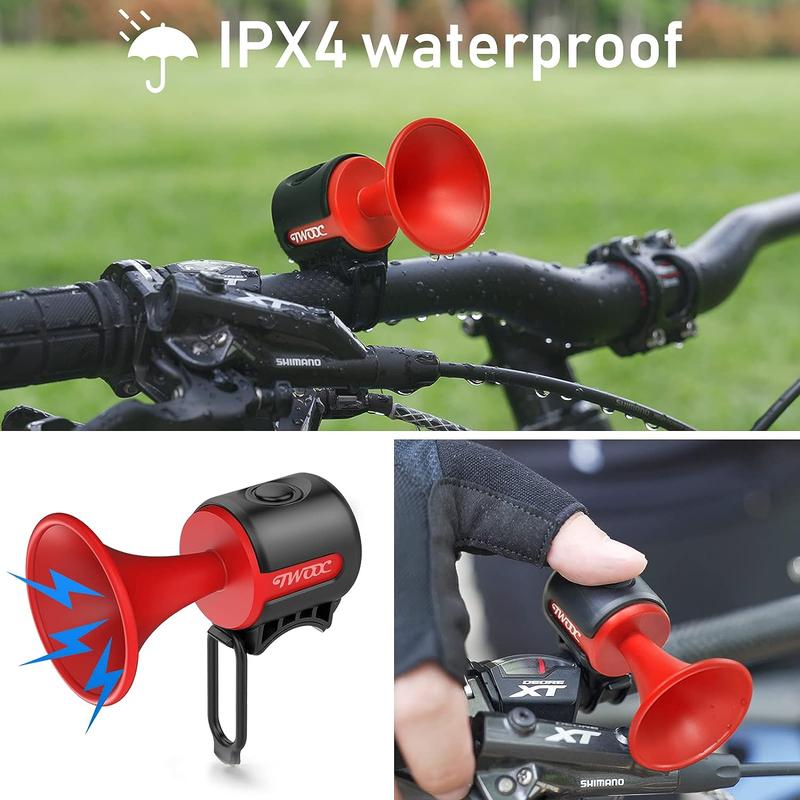 Bicycle Electric Horn, 1 Count Portable Loud Sound Bicycle Bell, Waterproof Safety Bicycle Horn, Bicycle Accessories