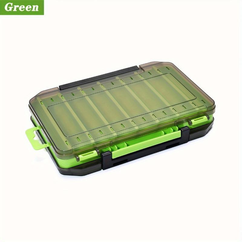 14-grid Fishing Lure Storage Box, 1 Count Double Sided Fishing Lure Organizer, Fishing Tool Accessories, Outdoor Fishing Accessories