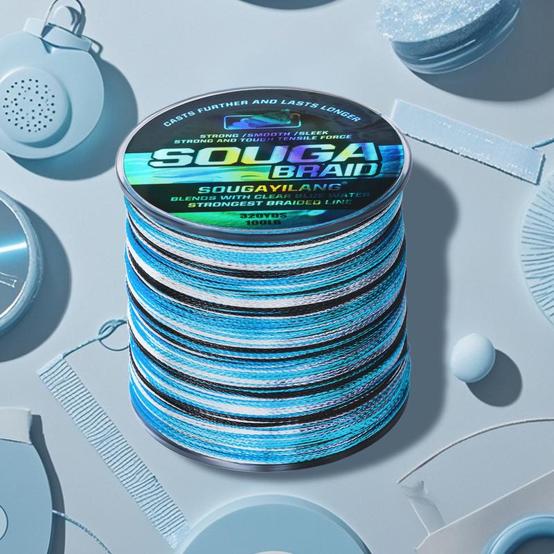 Sougayilang fishing line-320 yards - Abrasion Resistant Braided Lines – Incredible Superline – Zero Stretch – Smaller Diameter – A Must-Have!