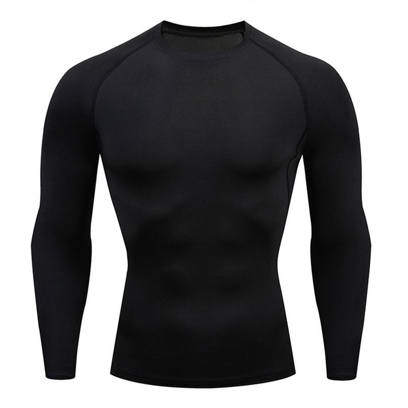 Men's Compression Shirts Long Sleeve Workout Gym T-Shirt Running Tops Cool Dry Tight T-Shirt Baselayer Gym Undershirts