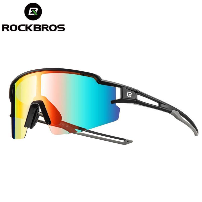 ROCKBROS Windproof Cycling Polarized Sunglasses UV400 Dazzle Photographic Lenses Outdoor Sports Sunglasses Rimless Windproof and Dustproof Glasses Cycling Fishing Skiing Goggles